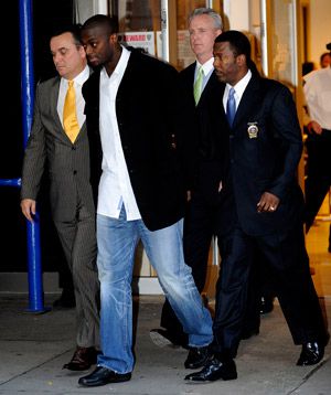 Plaxico Burress, after he turned himself in in 2008